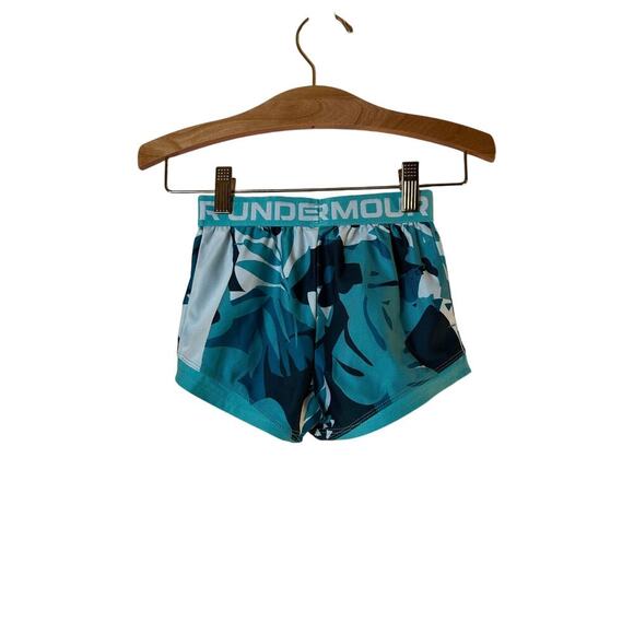 UNDER ARMOUR Girl’s Athletic Abstract Print Shorts / Size: 5 - Picture 2 of 8